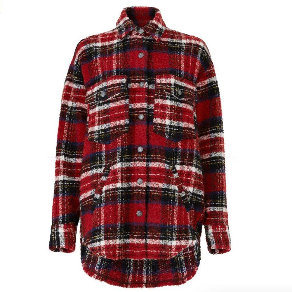 THE KOOPLES - Tweed Plaid Shirt